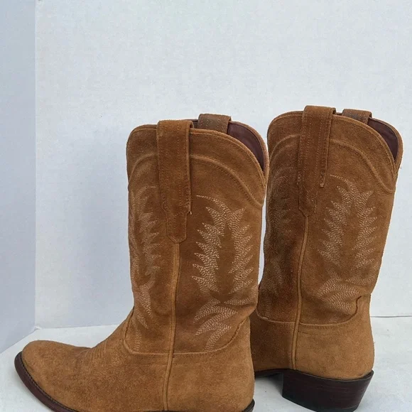 Tecovas The Josie Sienna Suede Women’s Cowboy Boots Size 7B - Picture 3 of 15